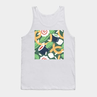 Colorful Flying sushi Tank Top